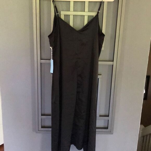 NWT Forever 21 satin spaghetti strap duster top overlay jacket size M - Picture 4 of 5